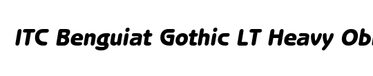 ITC Benguiat Gothic LT