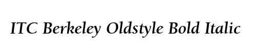 ITC Berkeley Oldstyle