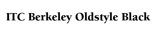 ITC Berkeley Oldstyle