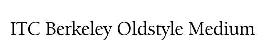 ITC Berkeley Oldstyle