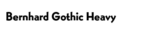 Bernhard Gothic BQ