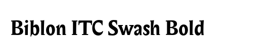Biblon ITC Swash
