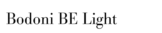 Bodoni BE