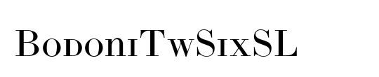 BodoniTwSixSL
