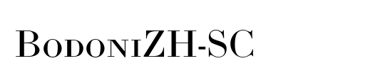 BodoniZH-SC