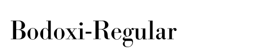 Bodoxi-Regular
