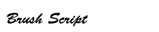 Brush Script