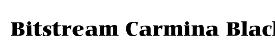 Bitstream Carmina