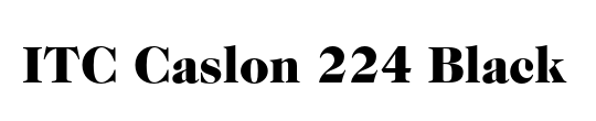 ITC Caslon 224