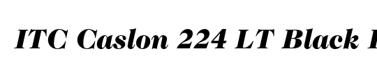 ITC Caslon 224 LT