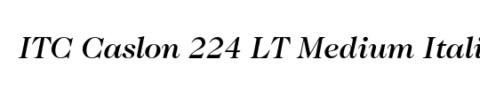 ITC Caslon 224 LT