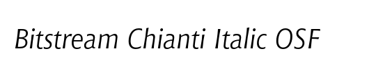 Bitstream Chianti