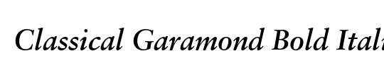 Classical Garamond