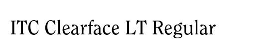 ITC Clearface LT