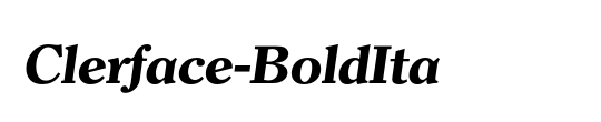 Clerface-BoldIta