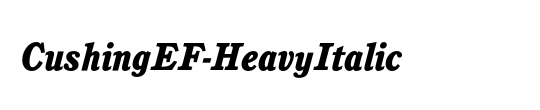 CushingEF-HeavyItalic