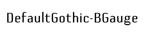 DefaultGothic-BGauge
