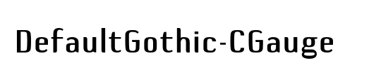DefaultGothic-CGauge