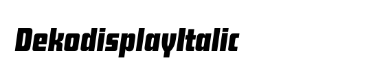 DekodisplayItalic