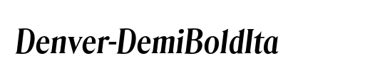 Denver-DemiBoldIta