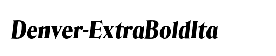 Denver-ExtraBoldIta