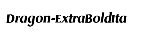 Dragon-ExtraBoldIta