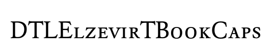DTLElzevirTBookCaps