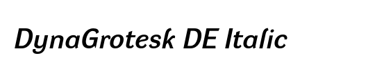 DynaGrotesk DE