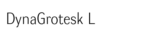 DynaGrotesk L