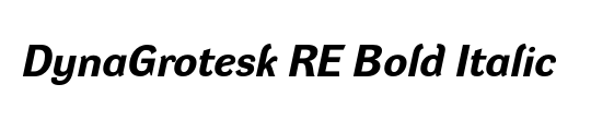 DynaGrotesk RE