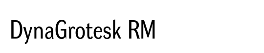 DynaGrotesk RM