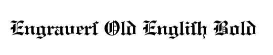 Engravers Old English BQ