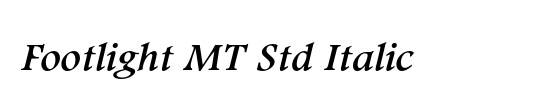 Footlight MT Std