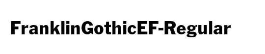 FranklinGothicEF