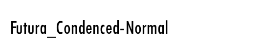 Futura_Condenced-Normal