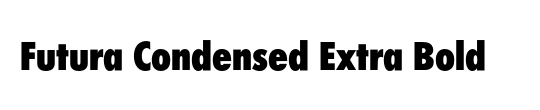 Futura Condensed BQ