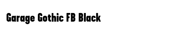 Garage Gothic FB Black
