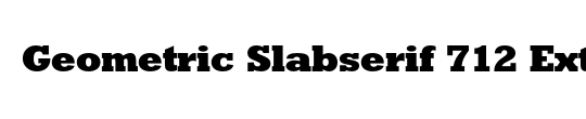 Geometric Slabserif 712