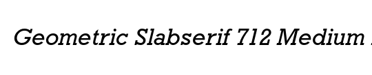 Geometric Slabserif 712