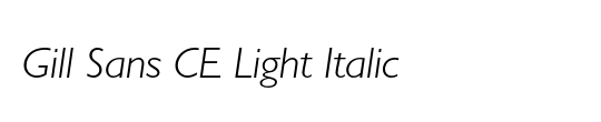 Gill Sans