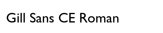 Gill Sans