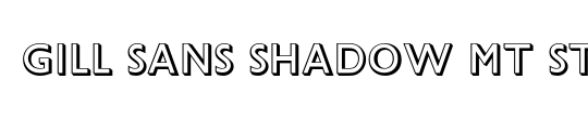 Gill Sans Shadow MT Std