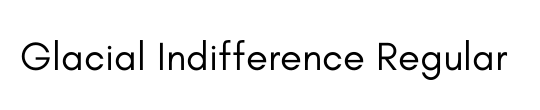 Glacial Indifference