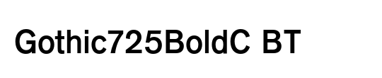 Gothic725BoldC BT