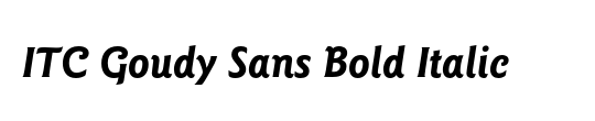 ITC Goudy Sans