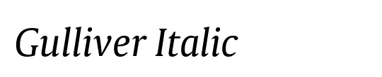 Gulliver Italic