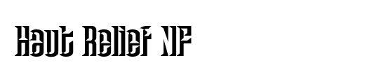 Haut Relief NF