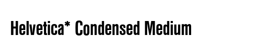 Helvetica Condensed BQ