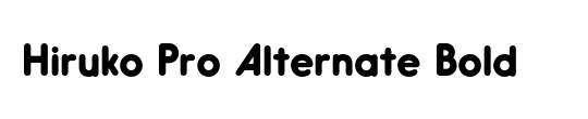 Hiruko Pro Alternate
