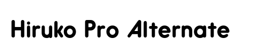 Hiruko Pro Alternate